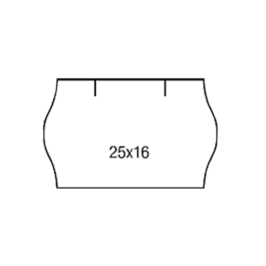 Obrázek Etiketa CONTACT 25 x 16 mm v kotoučku - bílá