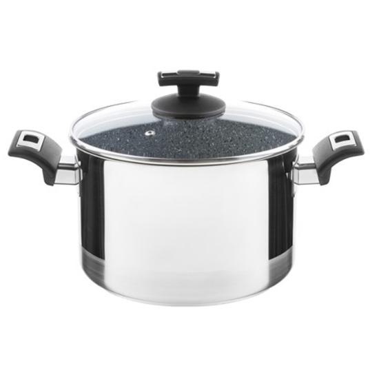Obrázek Hrnec s poklicí CERAMMAX PRO COMFORT 22 cm 5,5 l - granit šedá