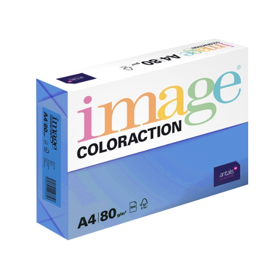 Obrázek Papír barevný IMAGE COLORACTION A4 80g - sytá modrá / 500 listů