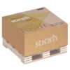 Obrázek Bločky samolepicí STICK´N Kraft na paletce 76 x 76 mm, 400 l
