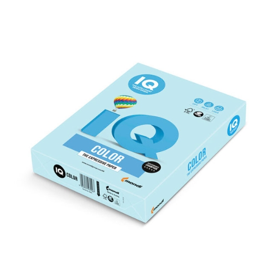 Obrázek Papír barevný IQ COLOR A4 160g - blankytně modrá / 250 listů