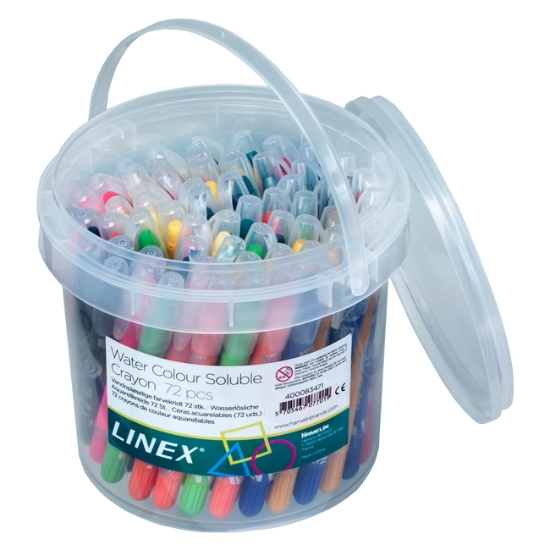 Obrázek Voskovky LINEX rozmývatelné / 72 ks