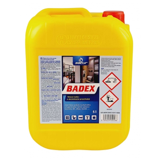 Obrázek Satur Badex 5 l bělící, dezinfekční, čisticí prostředek