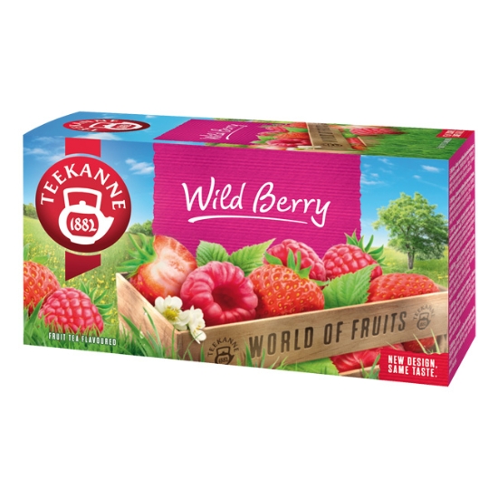 Obrázek Čaj TEEKANNE Wild Berry - s příchutí malin a jahod / 20 sáčků