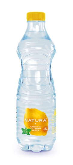 Obrázek Natura perlivá - citron a máta 0,5 l / 12 ks