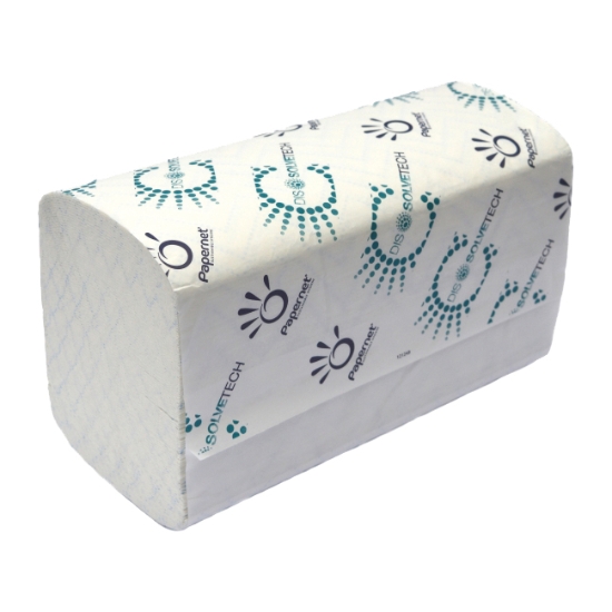 Obrázek Ručníky papírové PAPERNET Superior V-Fold 21 x 24 cm - 3750 ks (411167)
