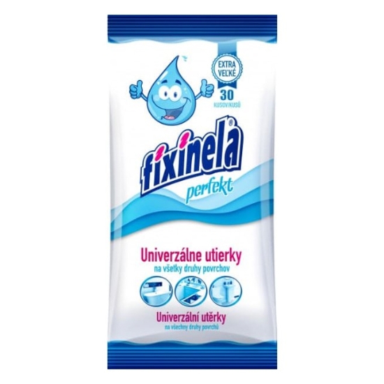 Obrázek Fixinela perfekt vlhčené ubrousky univerzální, 30 kusů