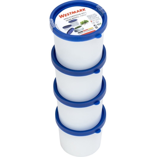 Obrázek Dóza do mrazáku TRIO ø 83 x 69 mm 200 ml na bylinky / 4 ks
