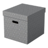 Obrázek Box úložný Esselte Home, krychlový - šedá / 3 ks
