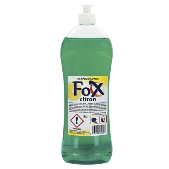 Obrázek Čistící prostředek na nádobí Fox 1 l - citron