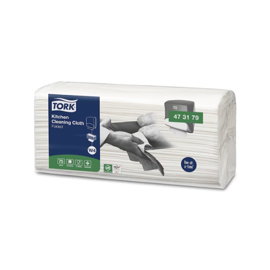 Obrázek Utěrky kuchyňské na čištění TORK Premium - skládané / 4 x 75 ks (473179)
