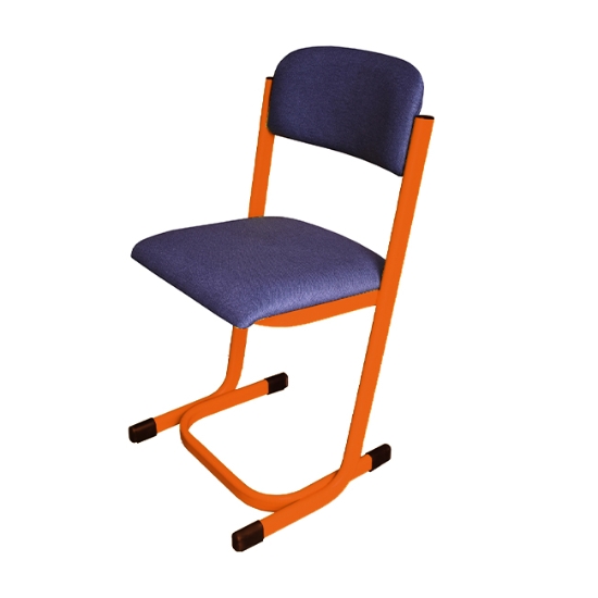 Obrázek Židle učitelská Denis, čalouněná, konstrukce RAL 2004 oranžová