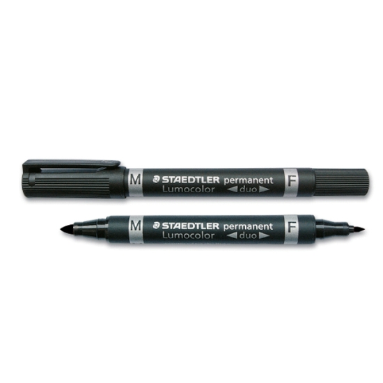 Obrázek Popisovač Staedtler Lumocolor DUO - černá