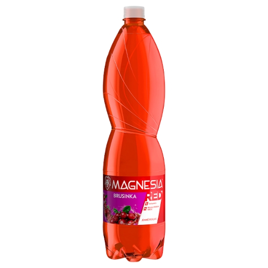 Obrázek Magnesia Red jemně perlivá - brusinka 1,5 l / 6 ks