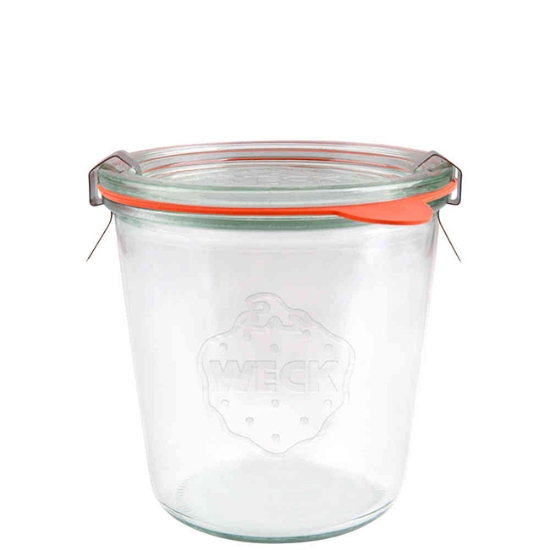 Obrázek Zavařovací sklenice Weck Sturz 580 ml, víčko ø 100 mm s příslušenstvím / 6 ks