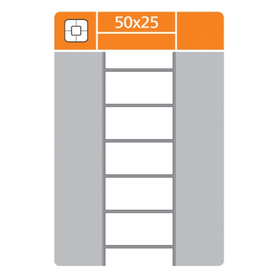 Obrázek Etiketa termo 50x25 v kotouči / 2000 ks