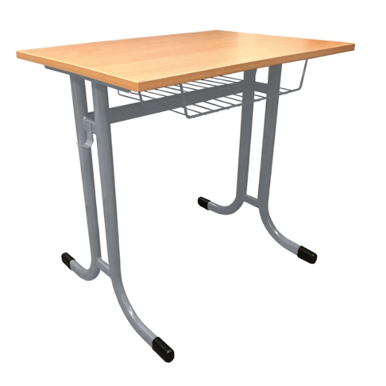 Obrázek Stůl žákovský Denis I pevný, velikost 5, deska buk, konstrukce RAL 9006 stříbrná