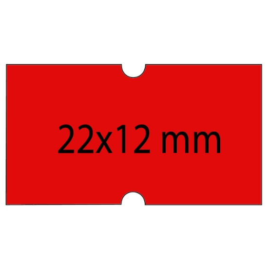 Obrázek Etiketa COLA-PLY 22 x 12 mm - červená / 1250 etiket