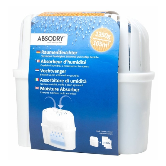 Obrázek Pohlcovač vlhkosti Everbrand Absodry Maxi, pro místnost do 105 m3, 1350 g