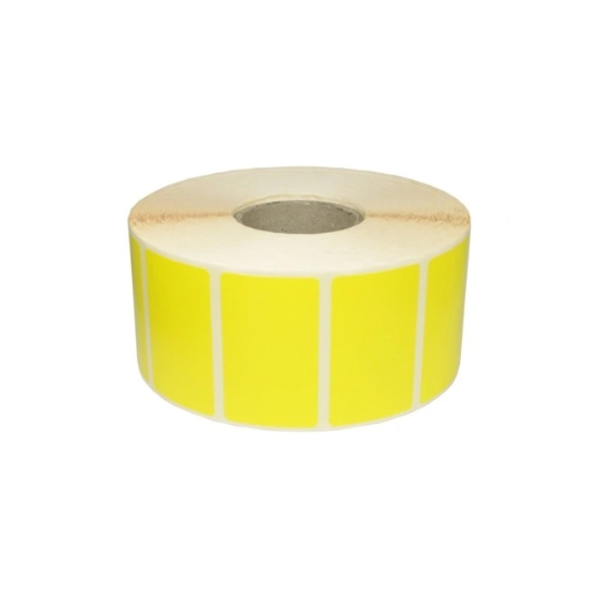 Obrázek Etiketa TTR na kotouči 90 x 130 mm žlutá 600 etiket dut. 40 mm