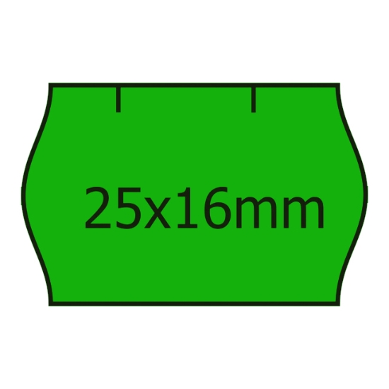 Obrázek Etiketa CONTACT 25 x 16 mm - zelená / 1100 etiket