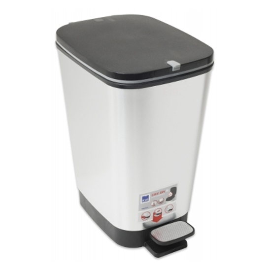 Obrázek Odpadkový koš Curver CHIC M 25L Steel 237544