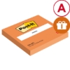 Obrázek Bloček samolepicí Post-it 76x76 mm 100l - neon oranžový (654NO)