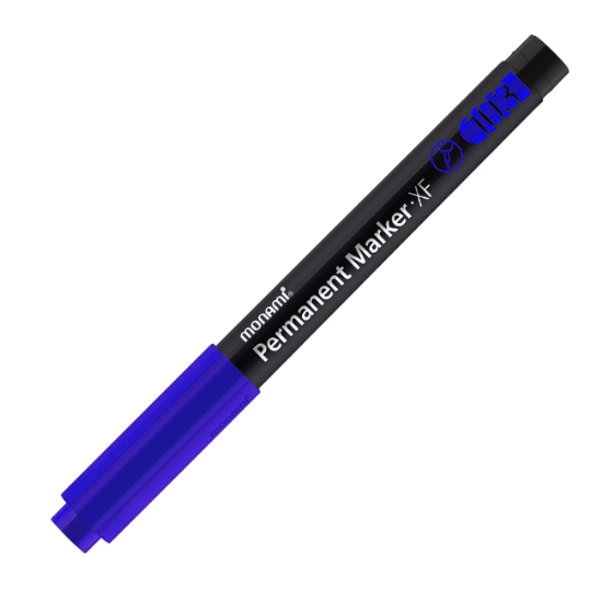 Obrázek Popisovač permanent MONAMI XF 103 - modrá