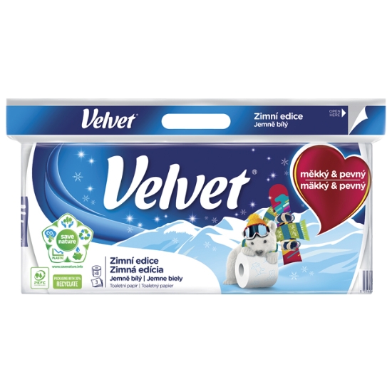 Obrázek Toaletní papír Velvet Zimní / Letní edice / 8 ks
