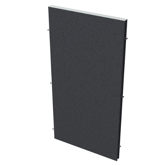 Obrázek Paraván AKUSTIK příčkový 60 cm (v 118 cm) - bez koncových sloupků - antracit