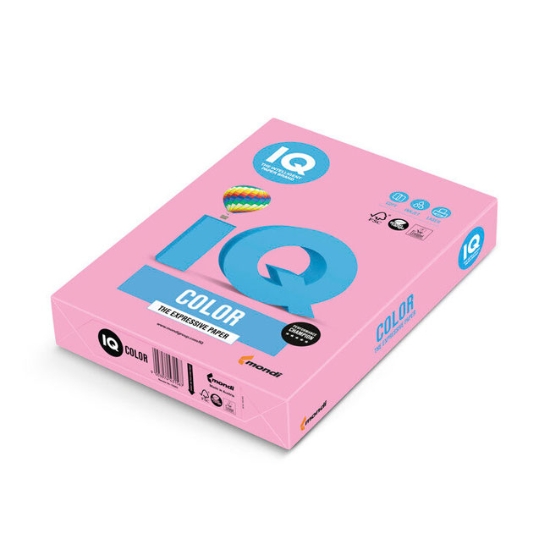 Obrázek Papír barevný IQ COLOR A4 160g - růžová / 250 listů