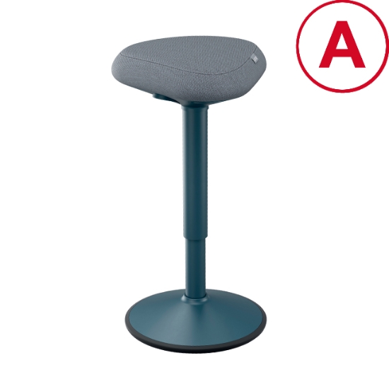 Obrázek Židle ergonomická balanční pro oporu při stání Leitz Ergo, tm. šedá