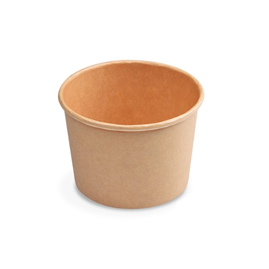 Obrázek Papírová miska (PAP/PE) kraft Ø115mm 500ml `M` [50 ks]