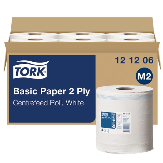 Obrázek Utěrky TORK Universal 320 se středovým odvíjením - bílá role /  6 ks (121206)