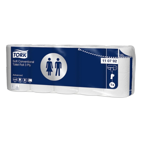 Obrázek Papír toaletní TORK Premium / 10 rolí (110792)