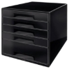 Obrázek Box zásuvkový LEITZ Black - 5 zásuvek