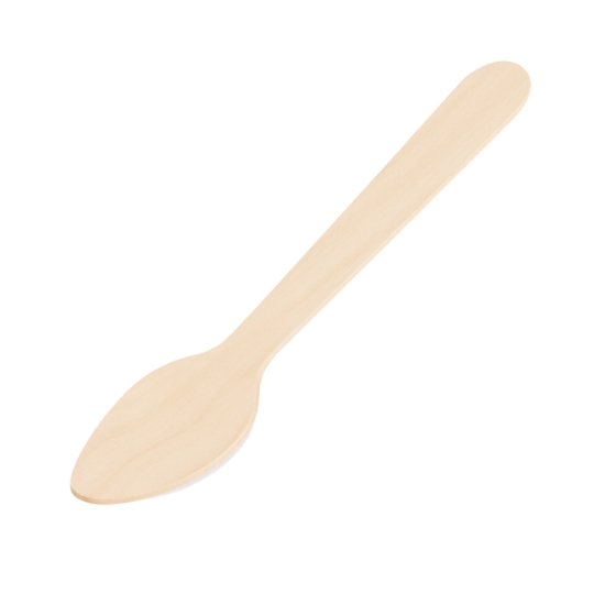 Obrázek Kávová lžička ze dřeva 11 cm [100 ks] 