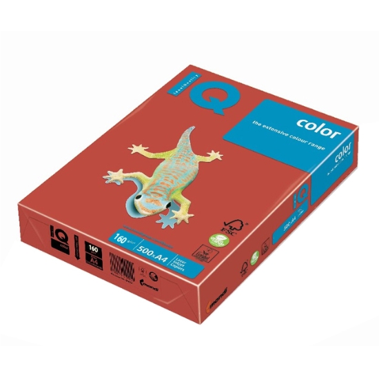 Obrázek Papír barevný IQ COLOR A4 160g - korálově červená / 250 listů
