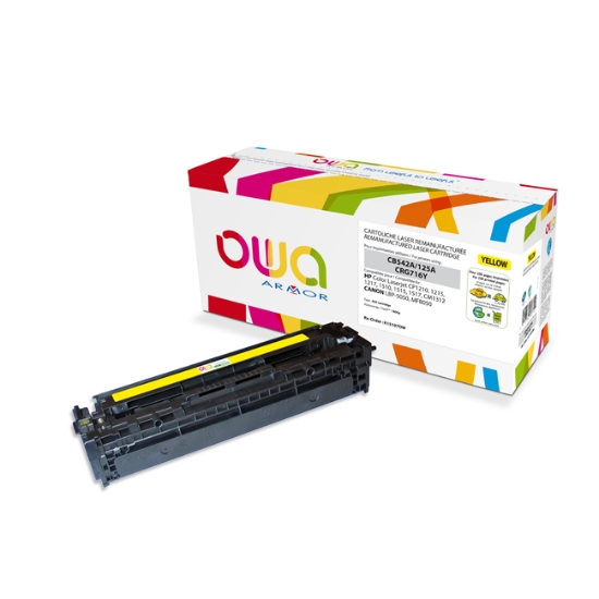 Obrázek OWA (ARMOR) toner HP CB542A yellow, 1.400 str.