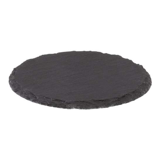 Obrázek Tácek z přírodní břidlice ø 10 cm / sada 4 kusů