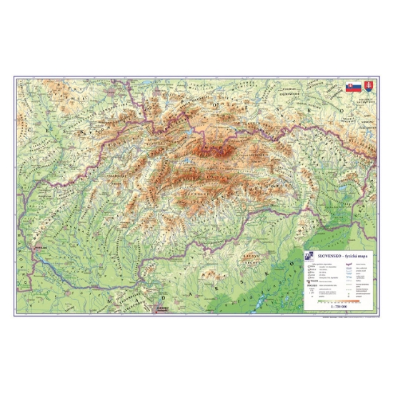Obrázek Podložka psací, mapa Slovensko
