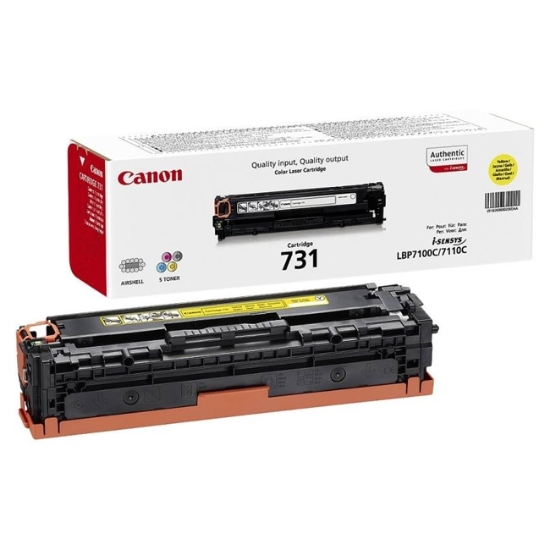 Obrázek Canon originální toner CRG731, yellow, 1500str., 6269B002, Canon LBP-7100Cn, 7110Cw, MF 8280Cw