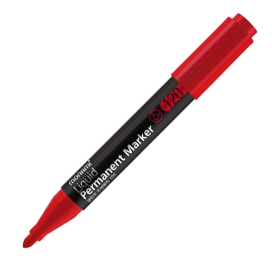 Obrázek Popisovač Permanent MONAMI 120 - 2 mm - červená