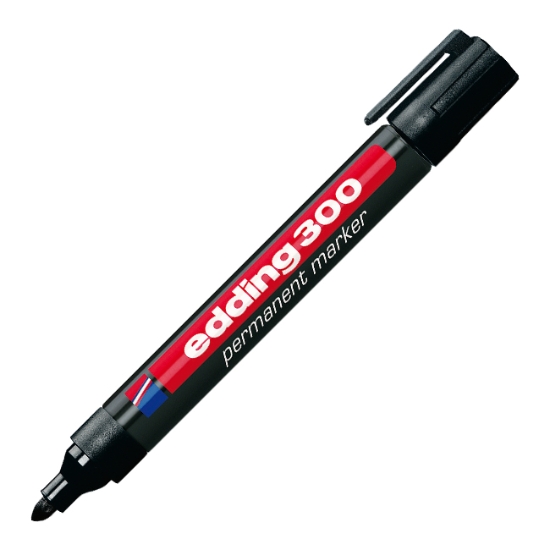 Obrázek Popisovač univerzální permanentní Edding 300 permanent marker - černá