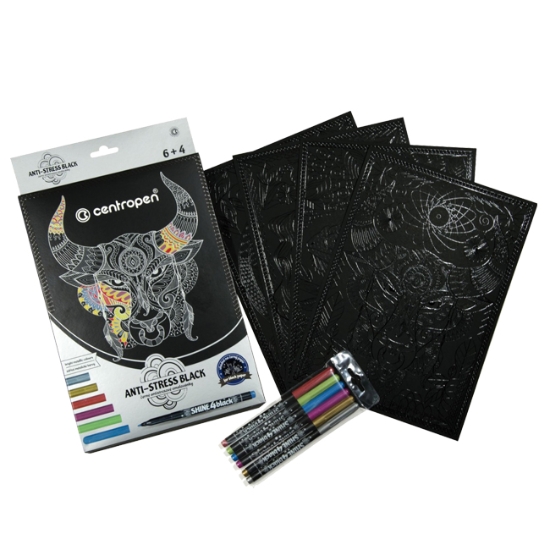Obrázek Omalovánky ANTI-STRESS BLACK