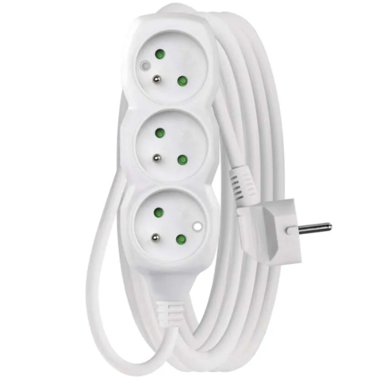 Obrázek Kabel prodlužovací,3 zásuvky, délka 5 m