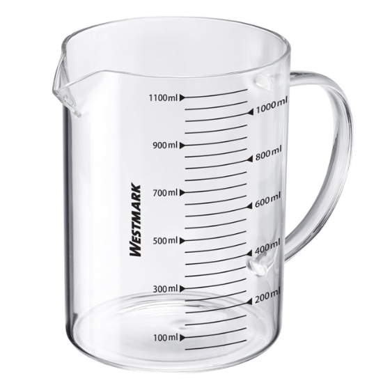 Obrázek Odměrka, skleněná, 1,1 l