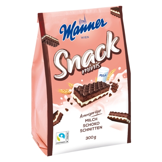 Obrázek Oplatky Manner Snack Minis - čokoládové