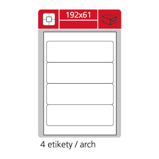 Obrázek Etiketa Print SK LABEL PLUS  192x61 /100 x A4