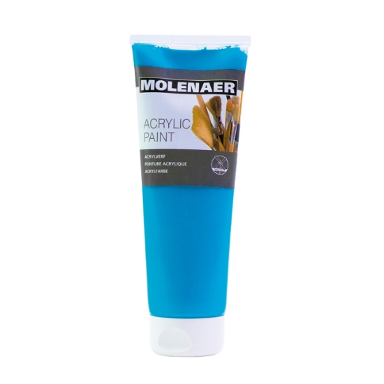 Obrázek Barva akrylová Molenaer 250 ml - tyrkysová